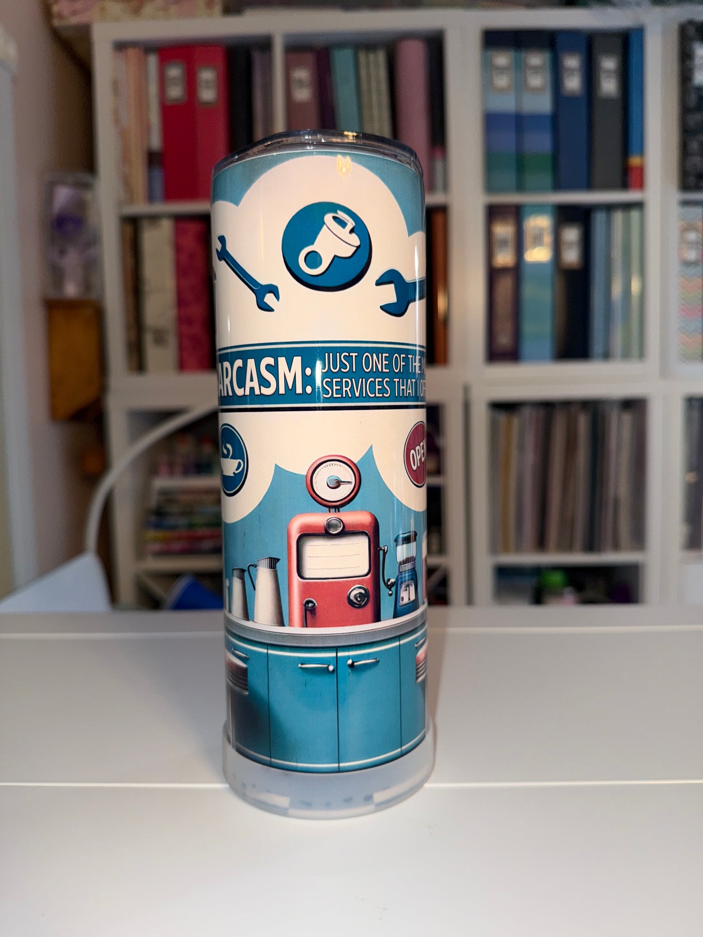 20 oz Sarcasm Tumbler - The Redheaded StoryKeeper