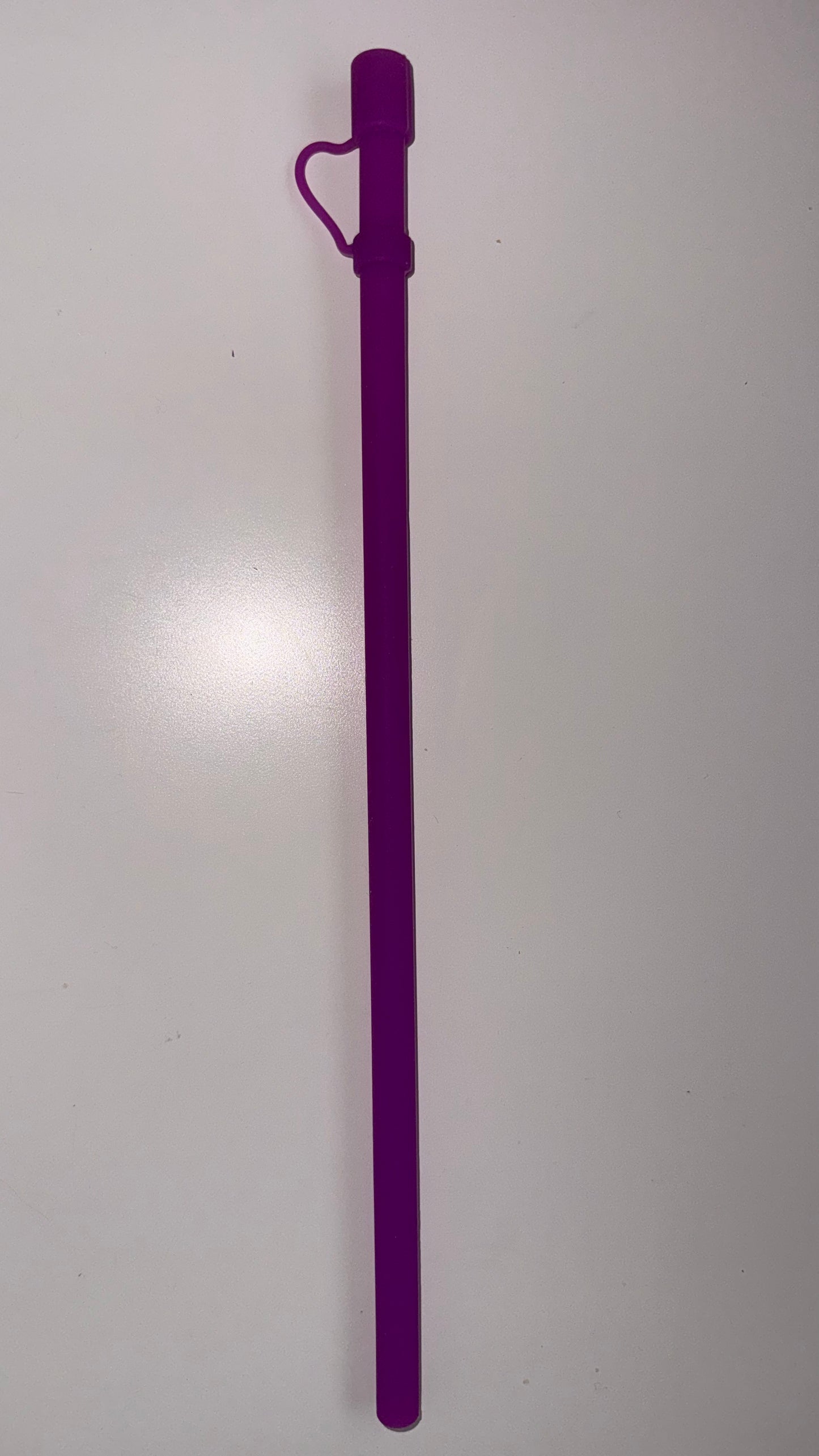 12 inch Silicone Straw with Cover