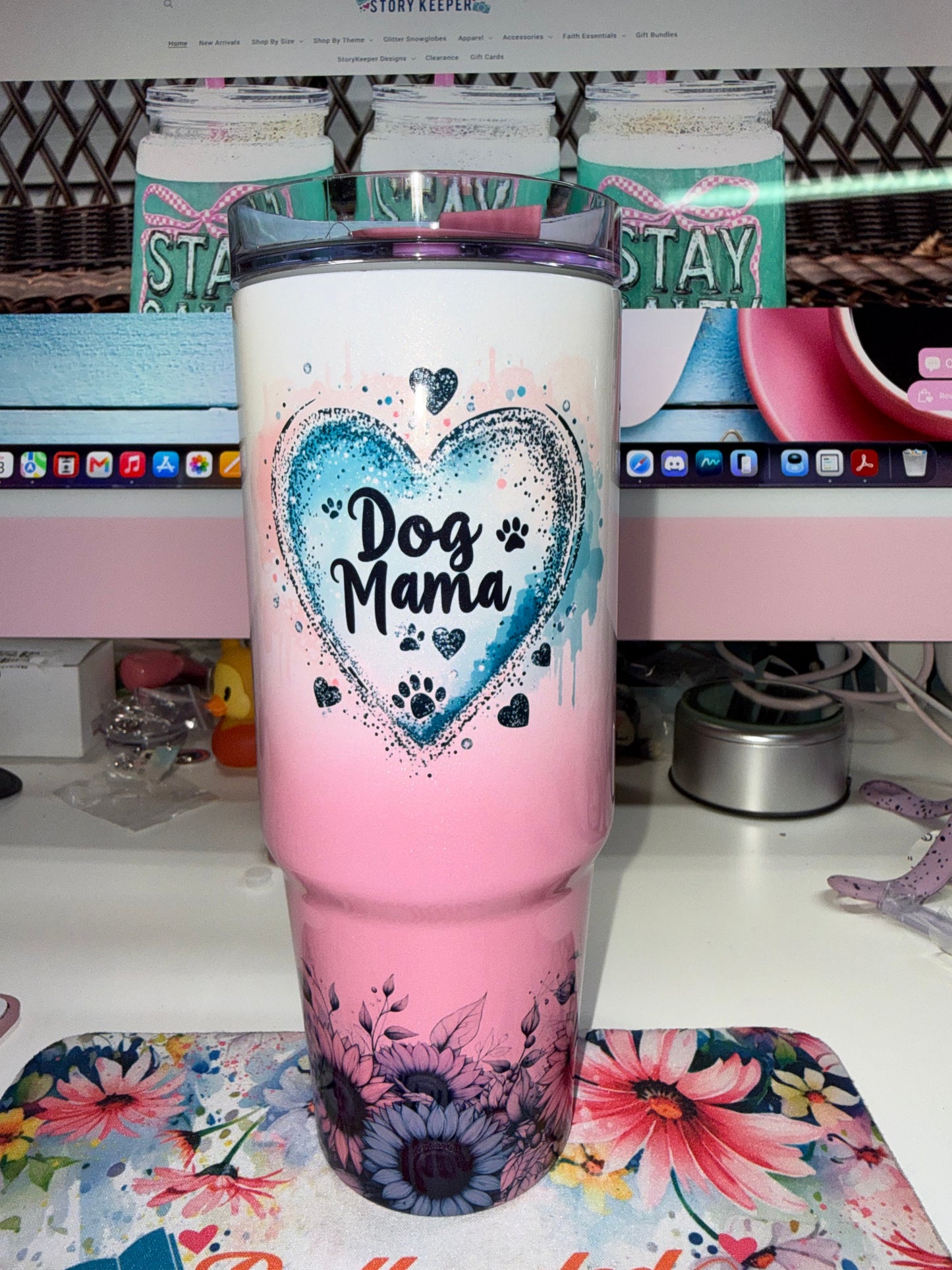 30 oz Dog Mama Grippy Tumbler