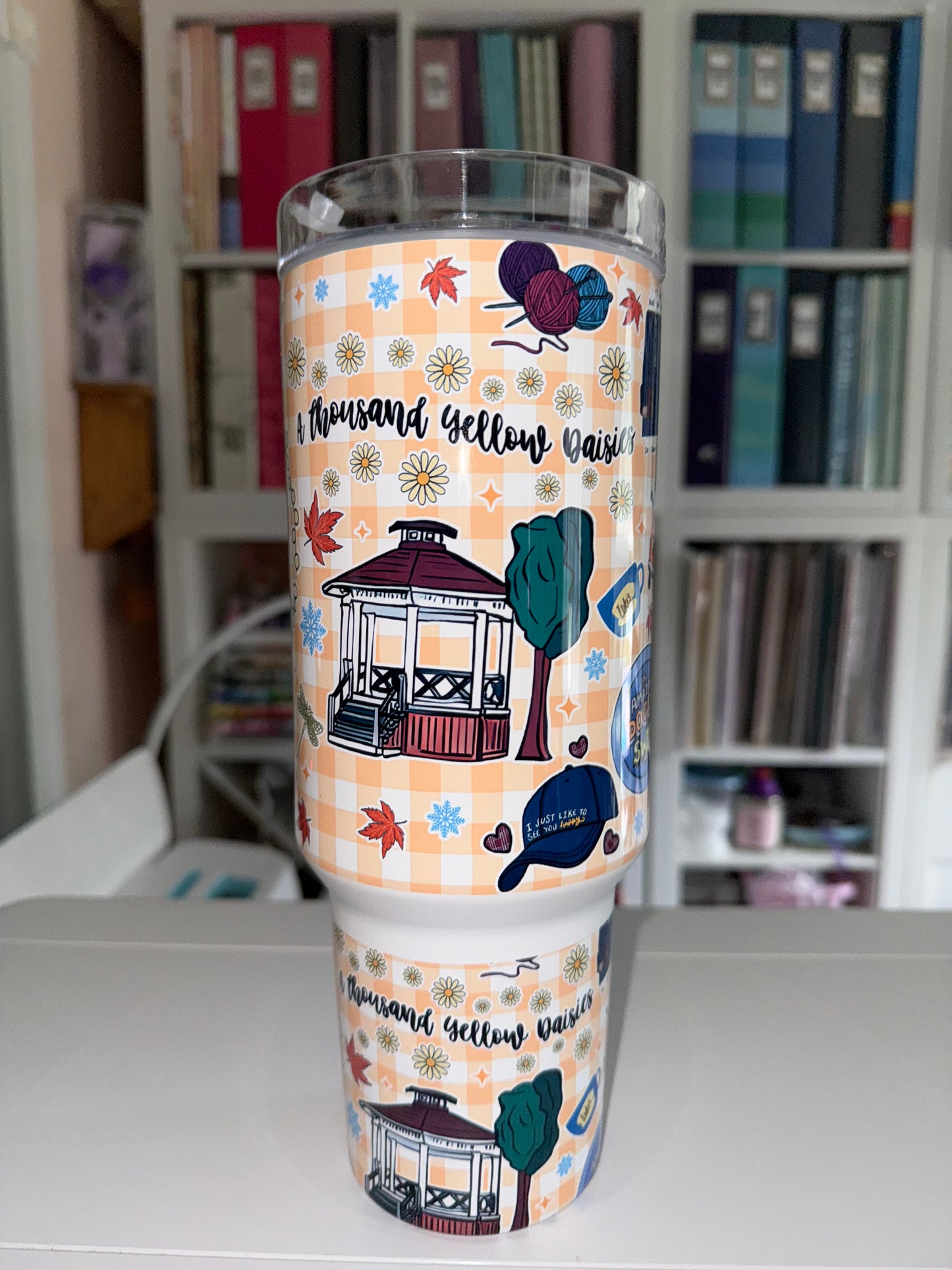 40 oz Gilmore Girls Travel Tumbler - The Redheaded StoryKeeper
