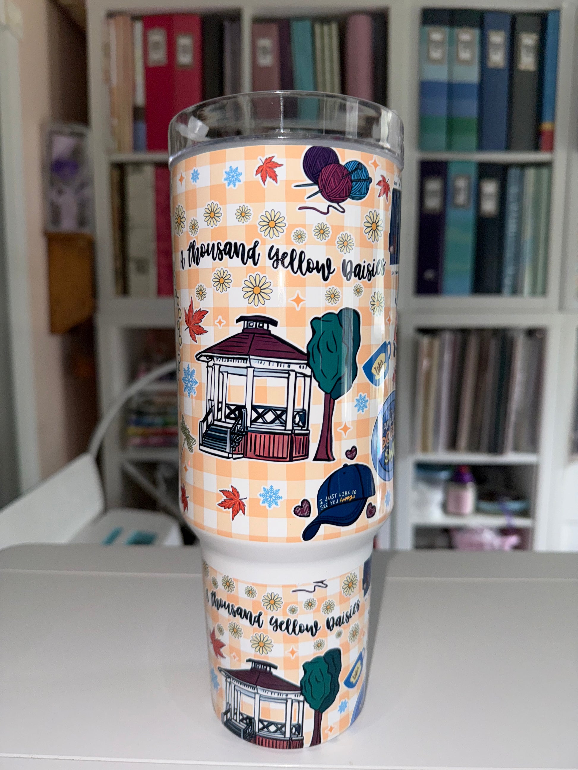 40 oz Gilmore Girls Travel Tumbler - The Redheaded StoryKeeper