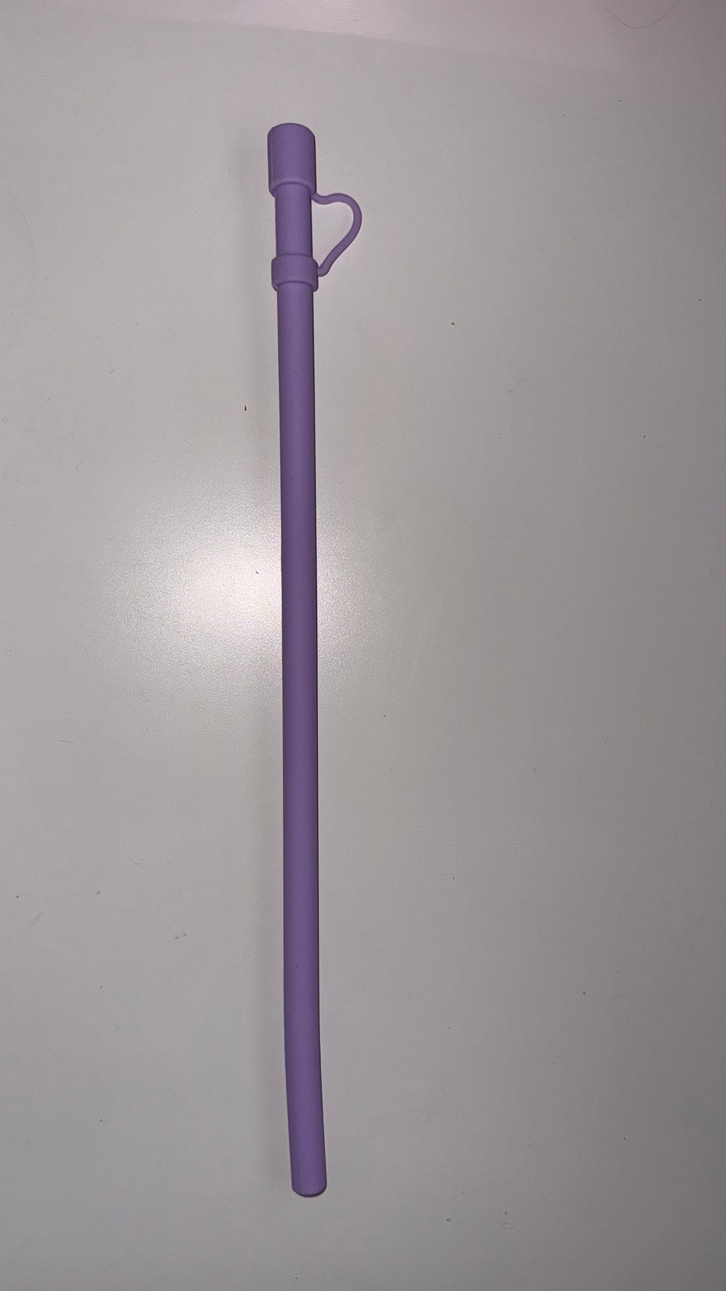 12 inch Silicone Straw with Cover
