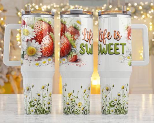 40 oz Life is Sweet Travel Tumbler