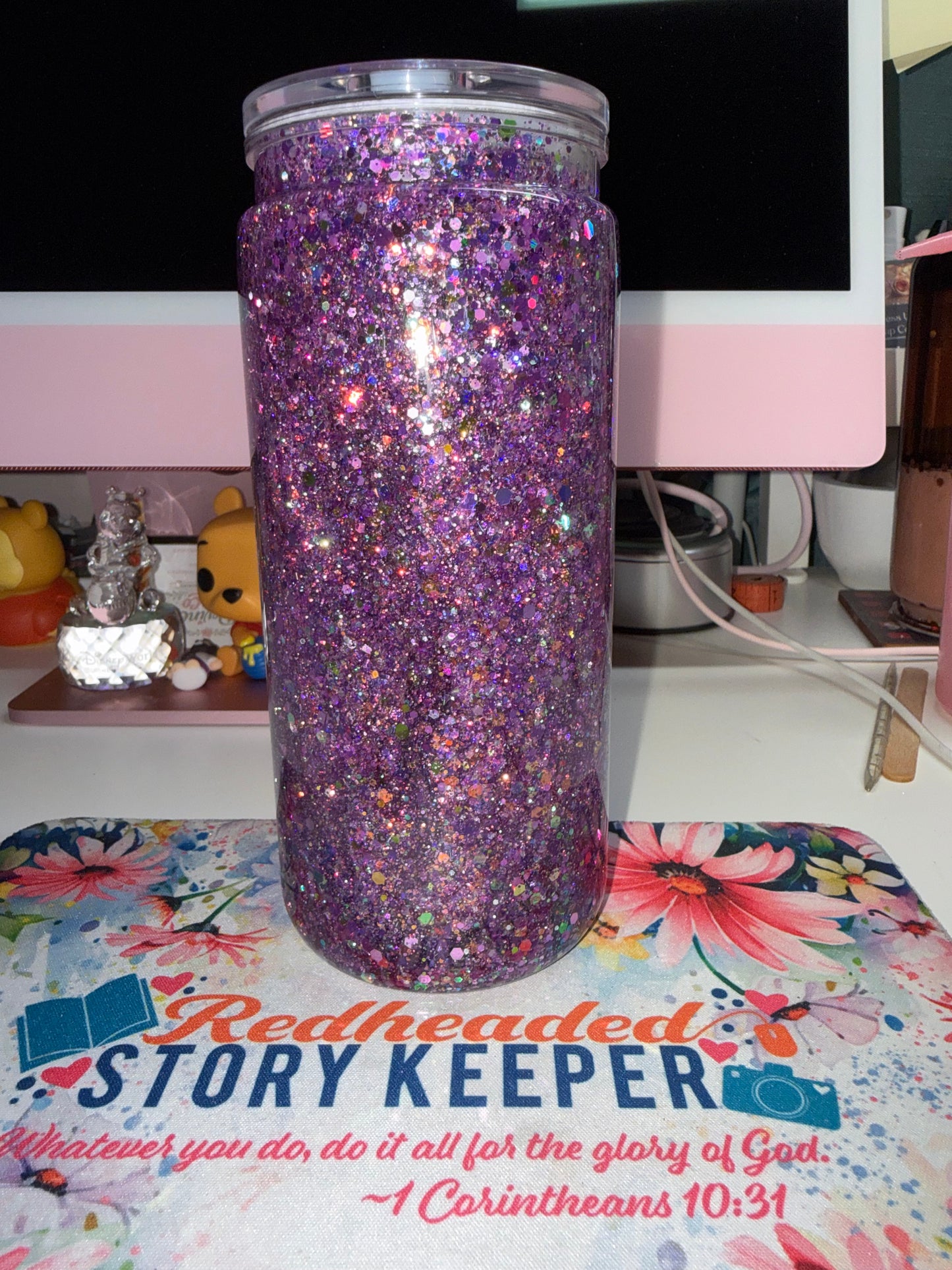 20 oz The Older the Ginger, the Hotter the Spice Glitter Tumbler