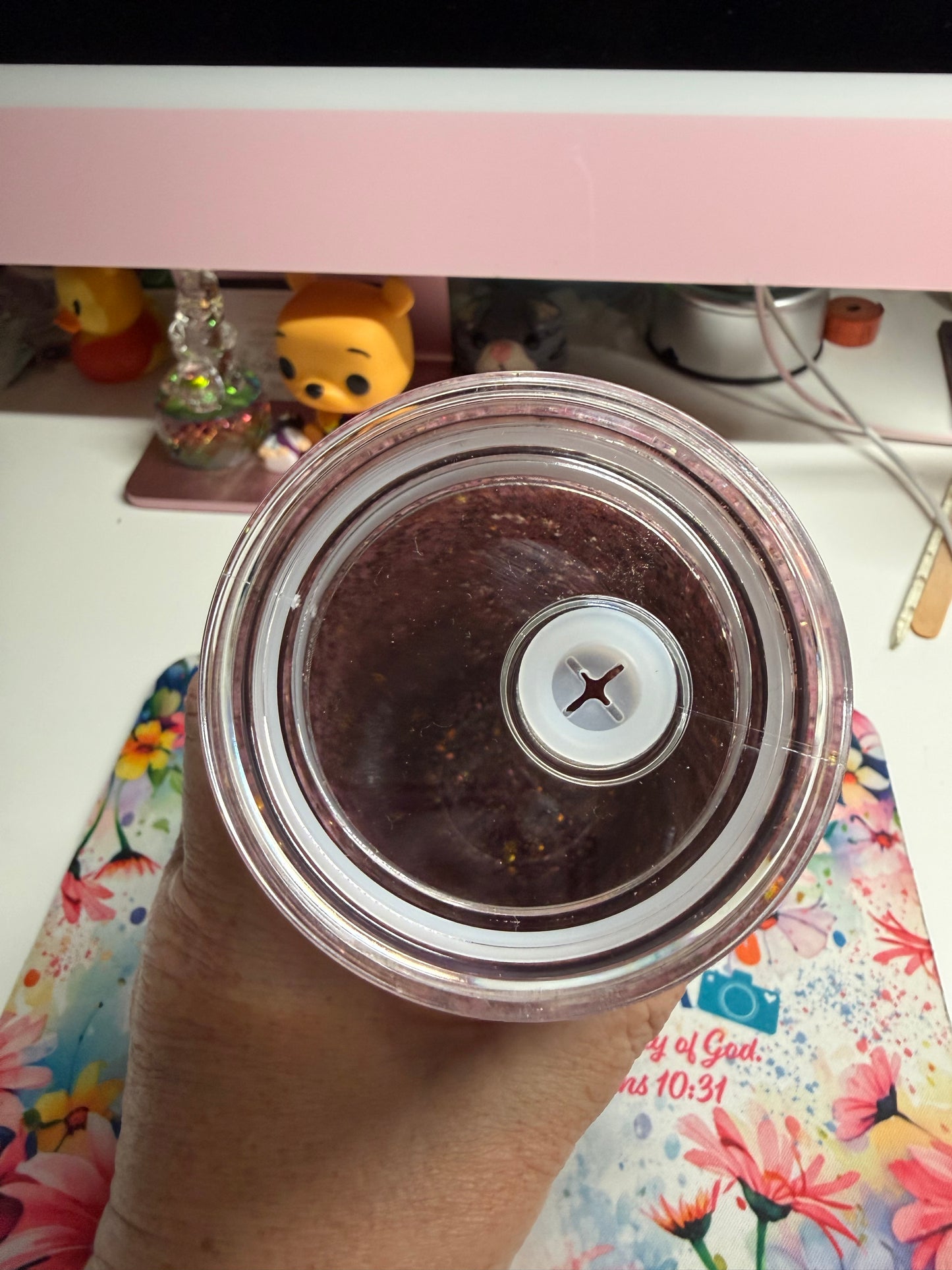 20 oz Coffee Makes Me Nicer Glitter Tumbler