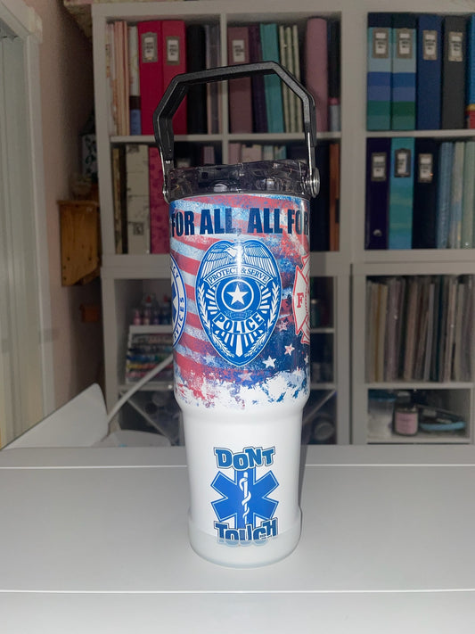 30 oz One For All, All For One Tri Sip Tumbler