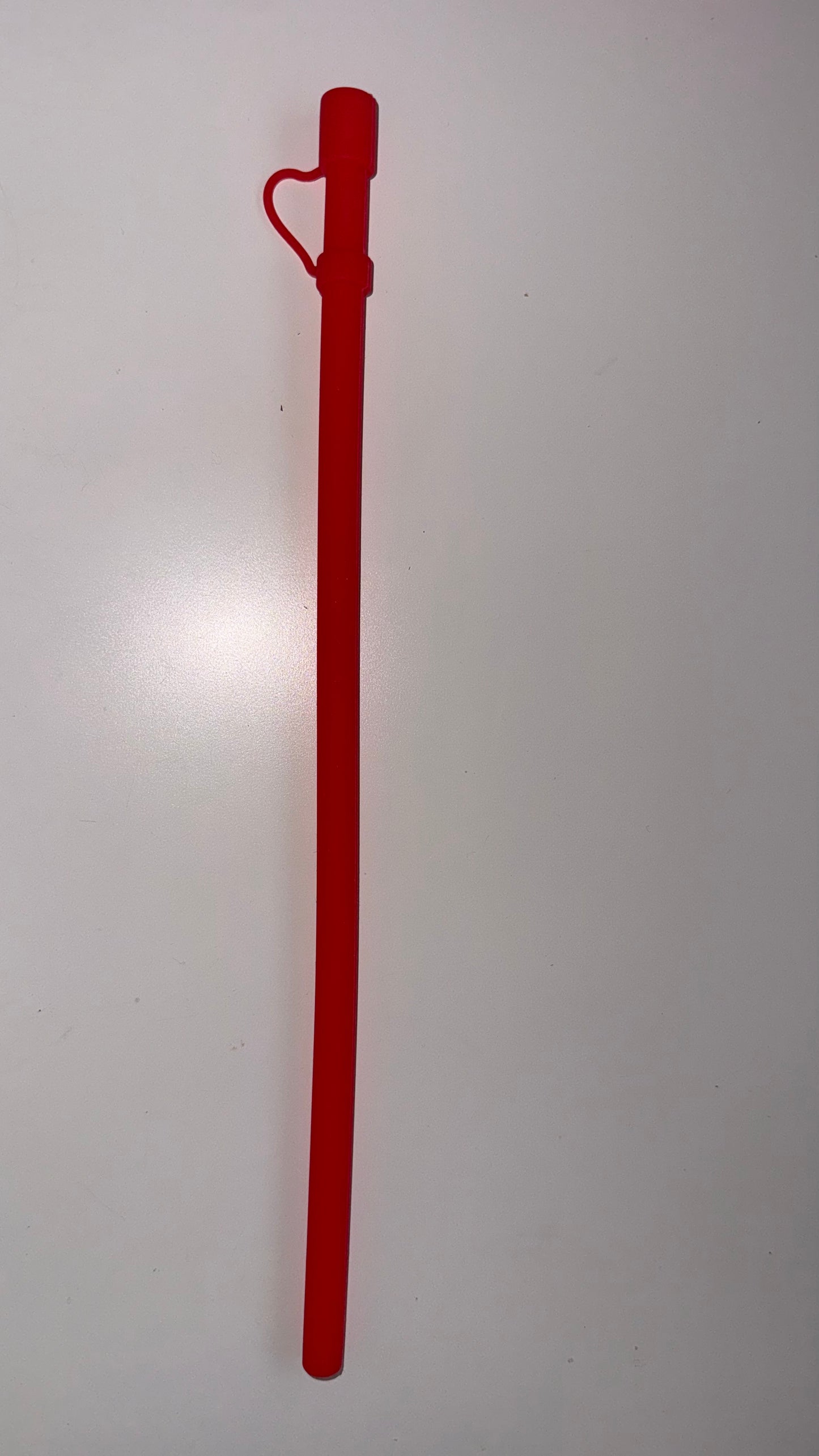 12 inch Silicone Straw with Cover
