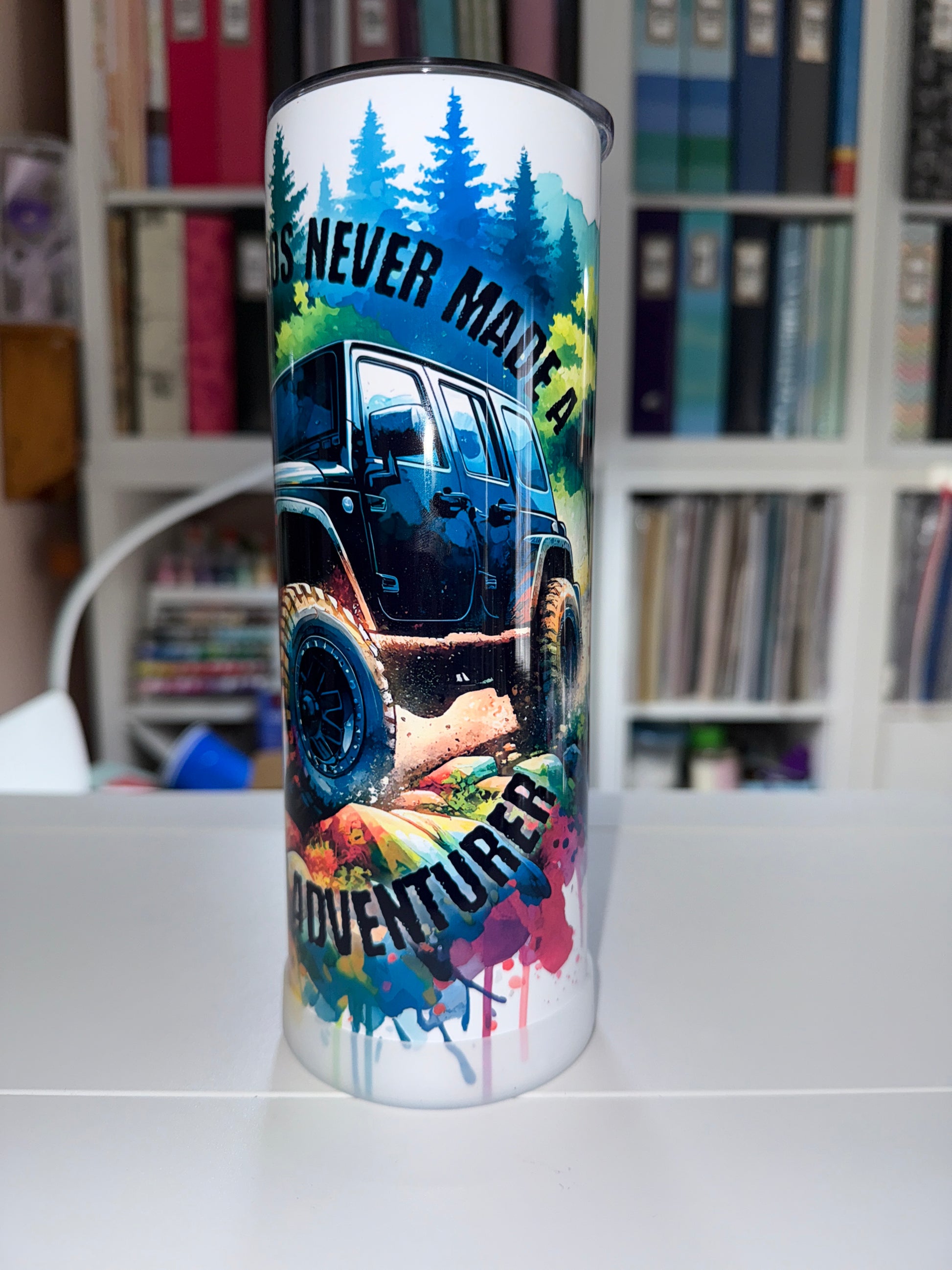 20 oz Smooth Roads Tumbler - The Redheaded StoryKeeper