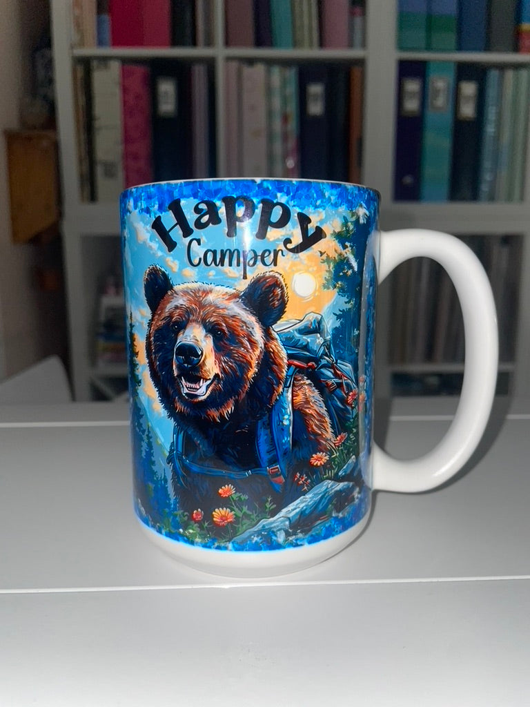 15 oz Happy Camper Ceramic Mug