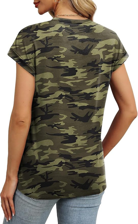 But God Camo Cap Sleeve T-Shirt