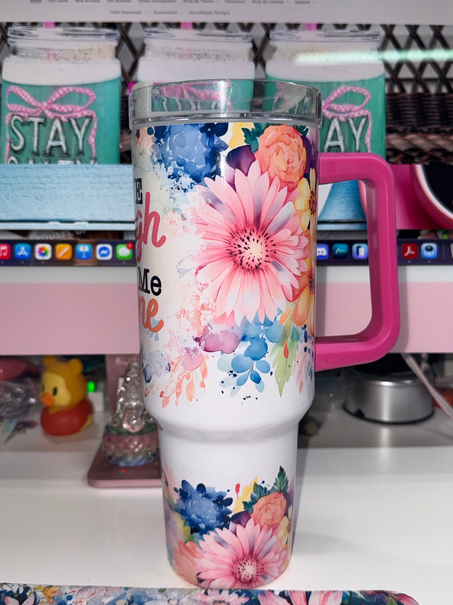40 oz Live Laugh Leave Me Alone Travel Tumbler