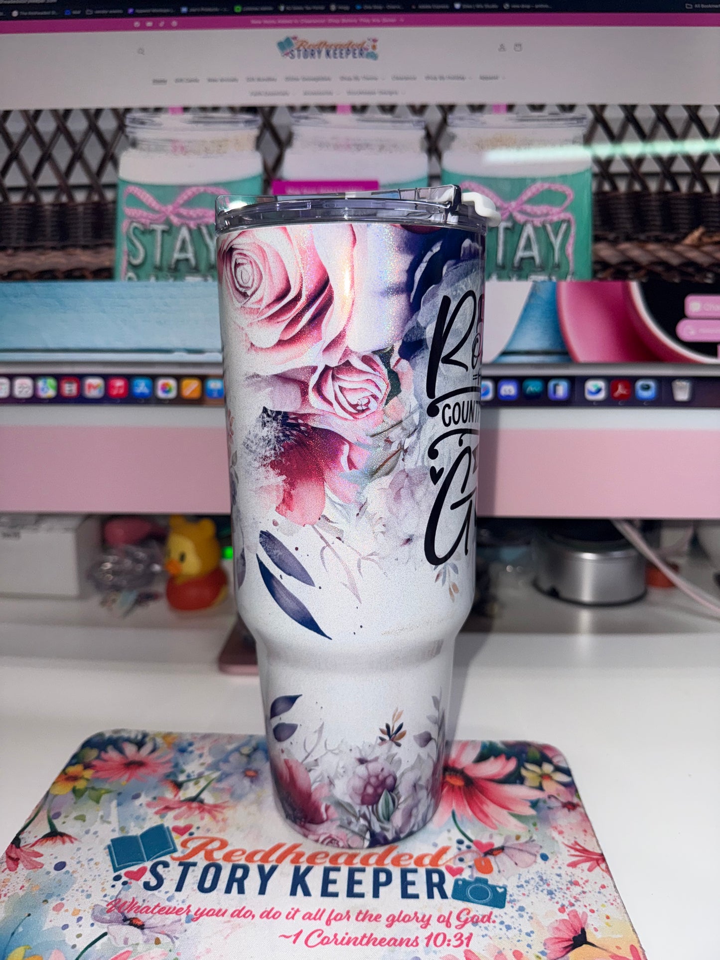 40 oz Dirt Roads & Country Music Big Swig Tumbler