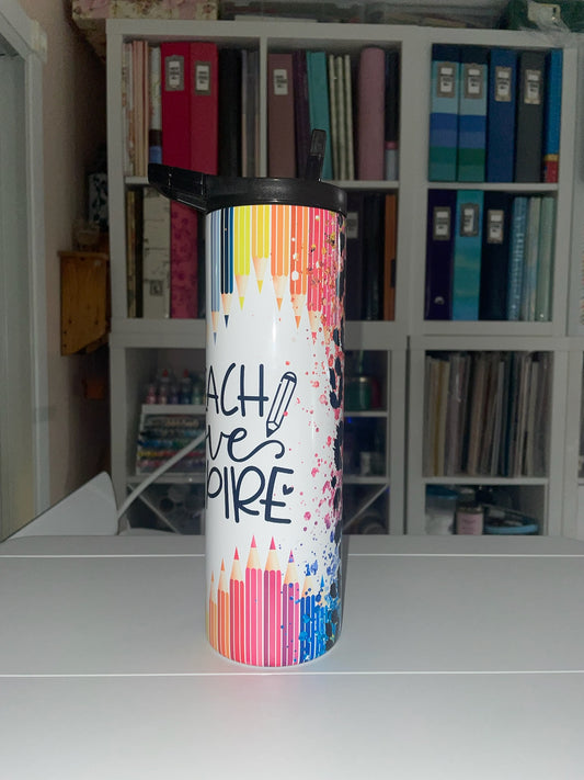 30 oz Duo Lid Teach Love Inspire Tumbler