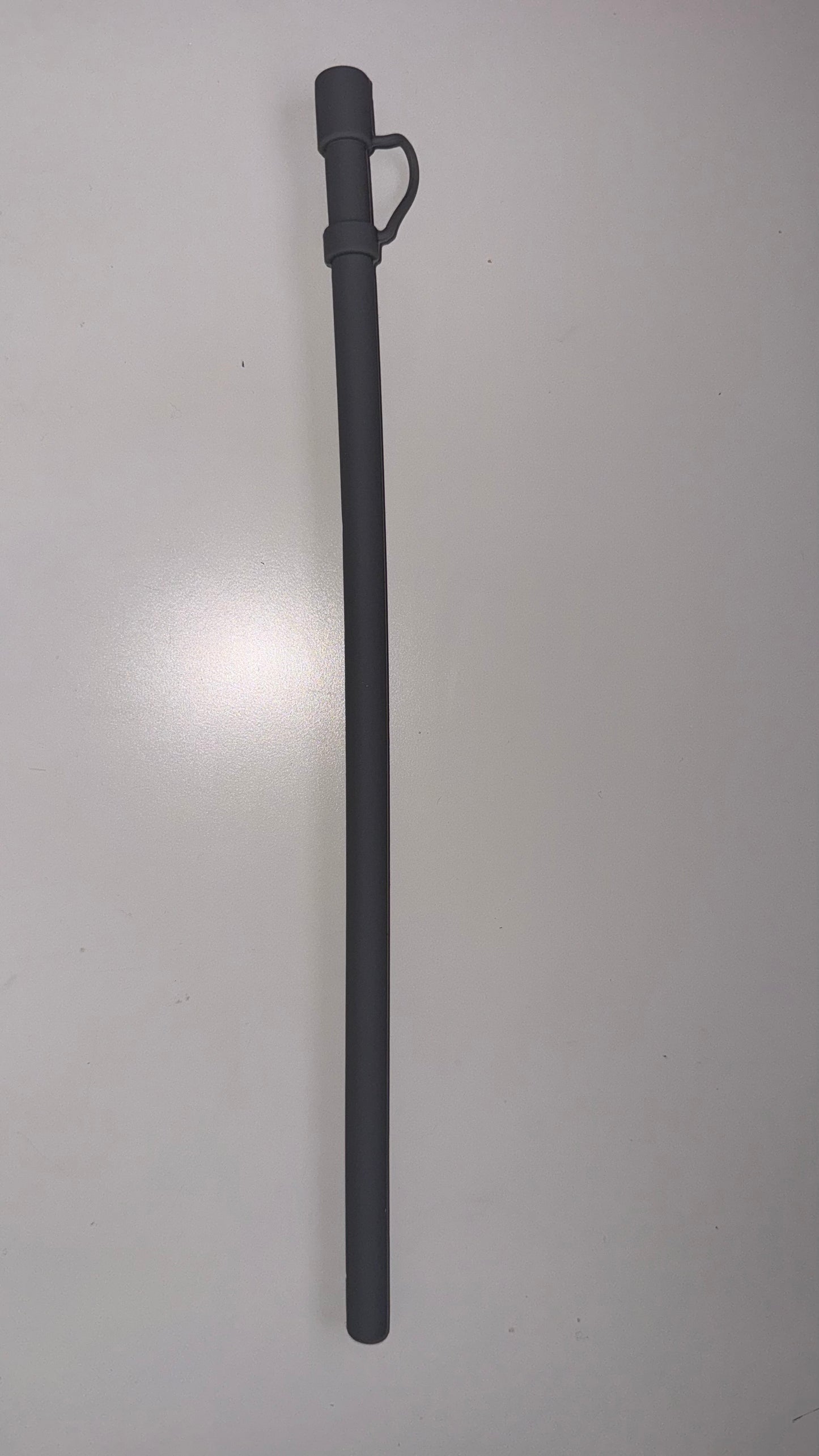 12 inch Silicone Straw with Cover