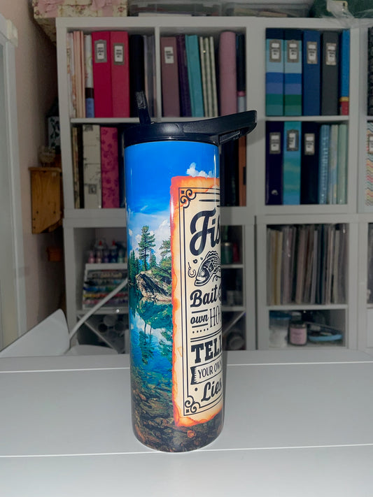 30 oz Duo Lid Fishing Rules Tumbler