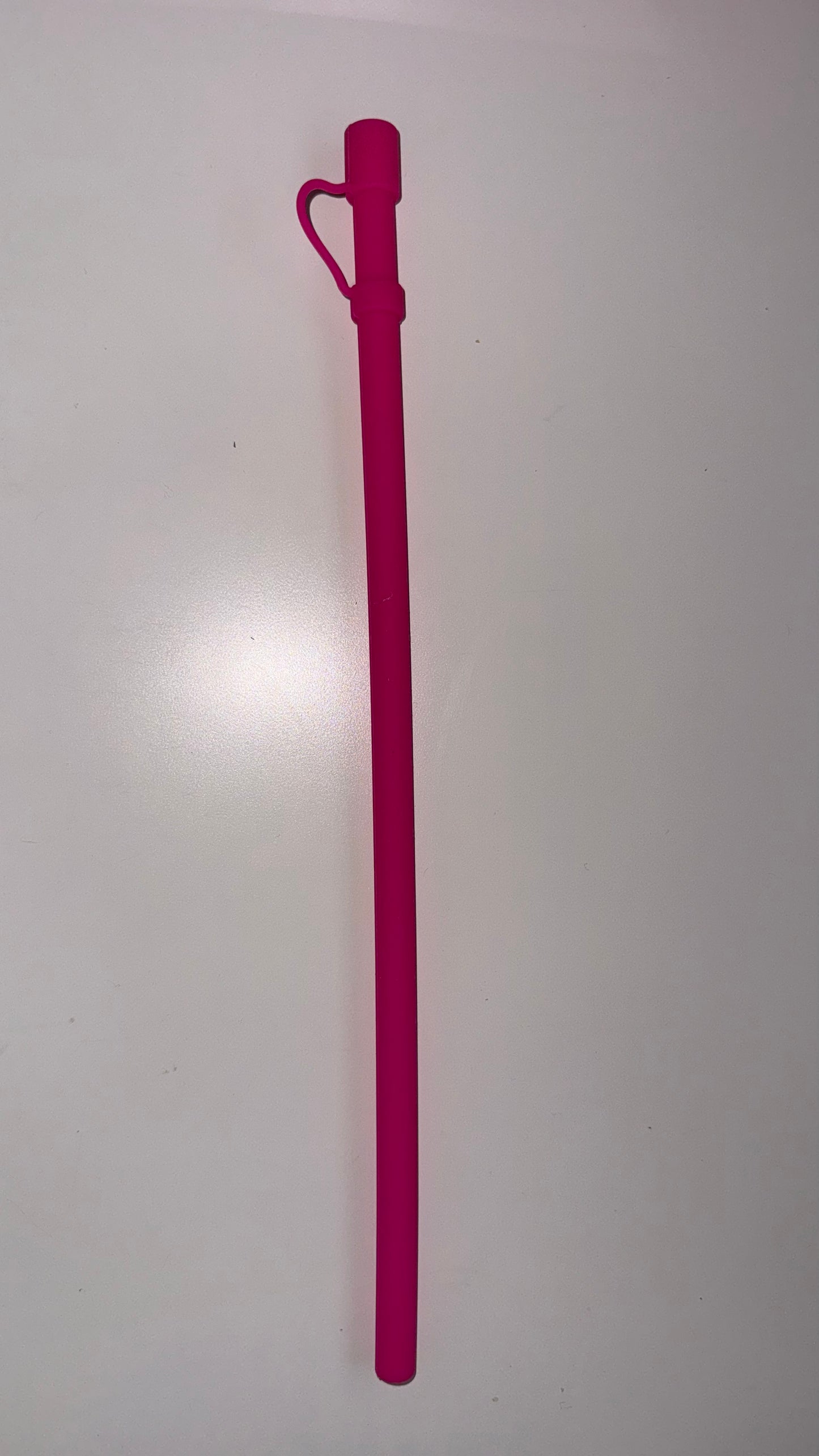 12 inch Silicone Straw with Cover