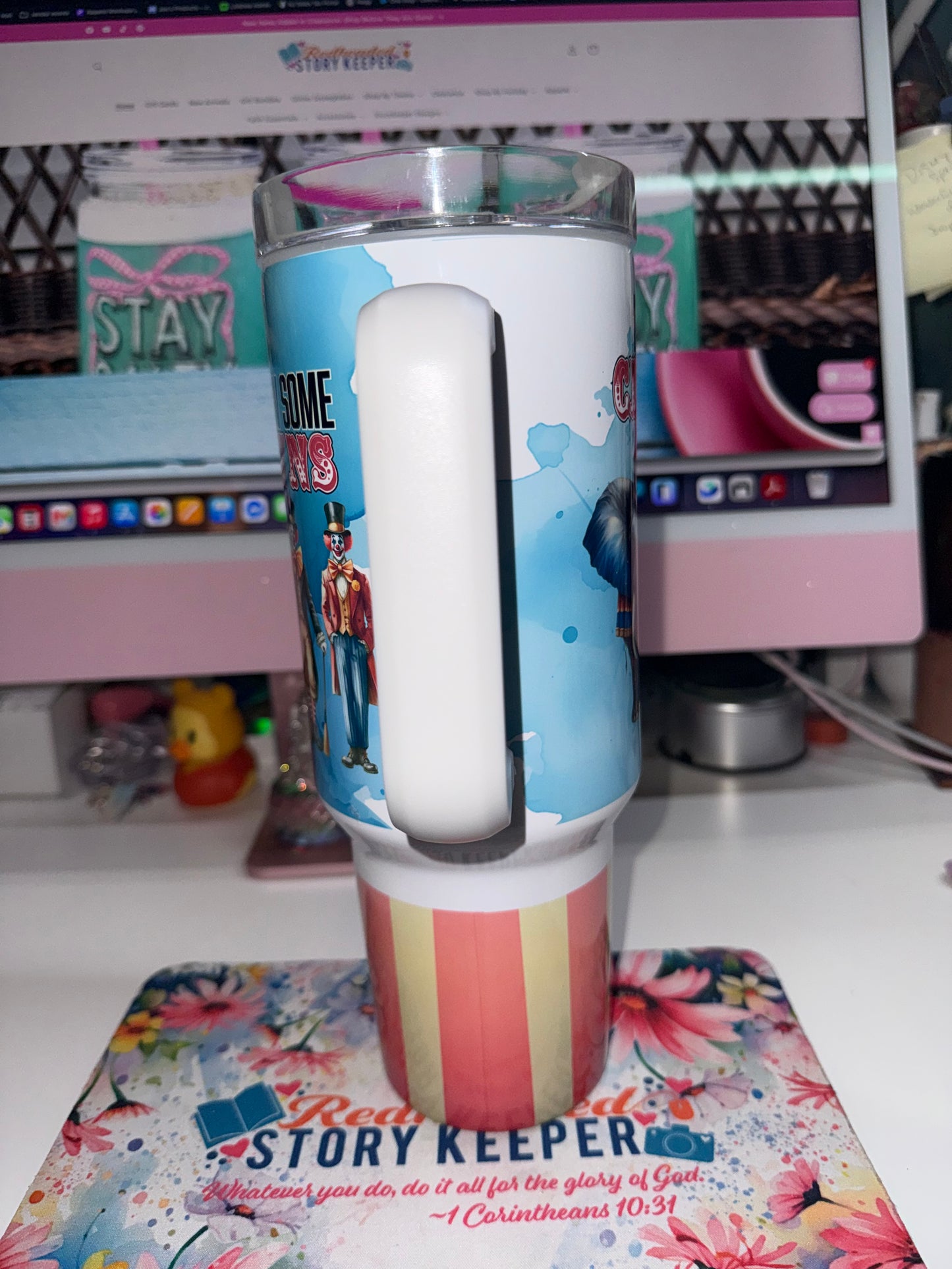 40 oz Not My Circus Travel Tumbler