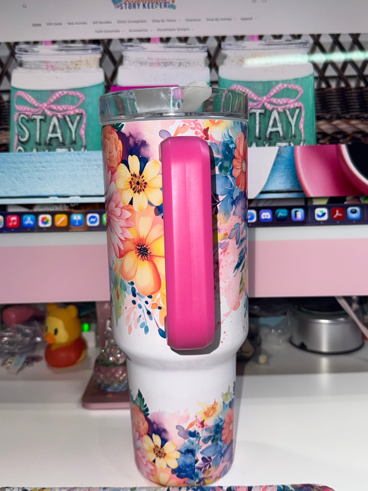 40 oz Live Laugh Leave Me Alone Travel Tumbler