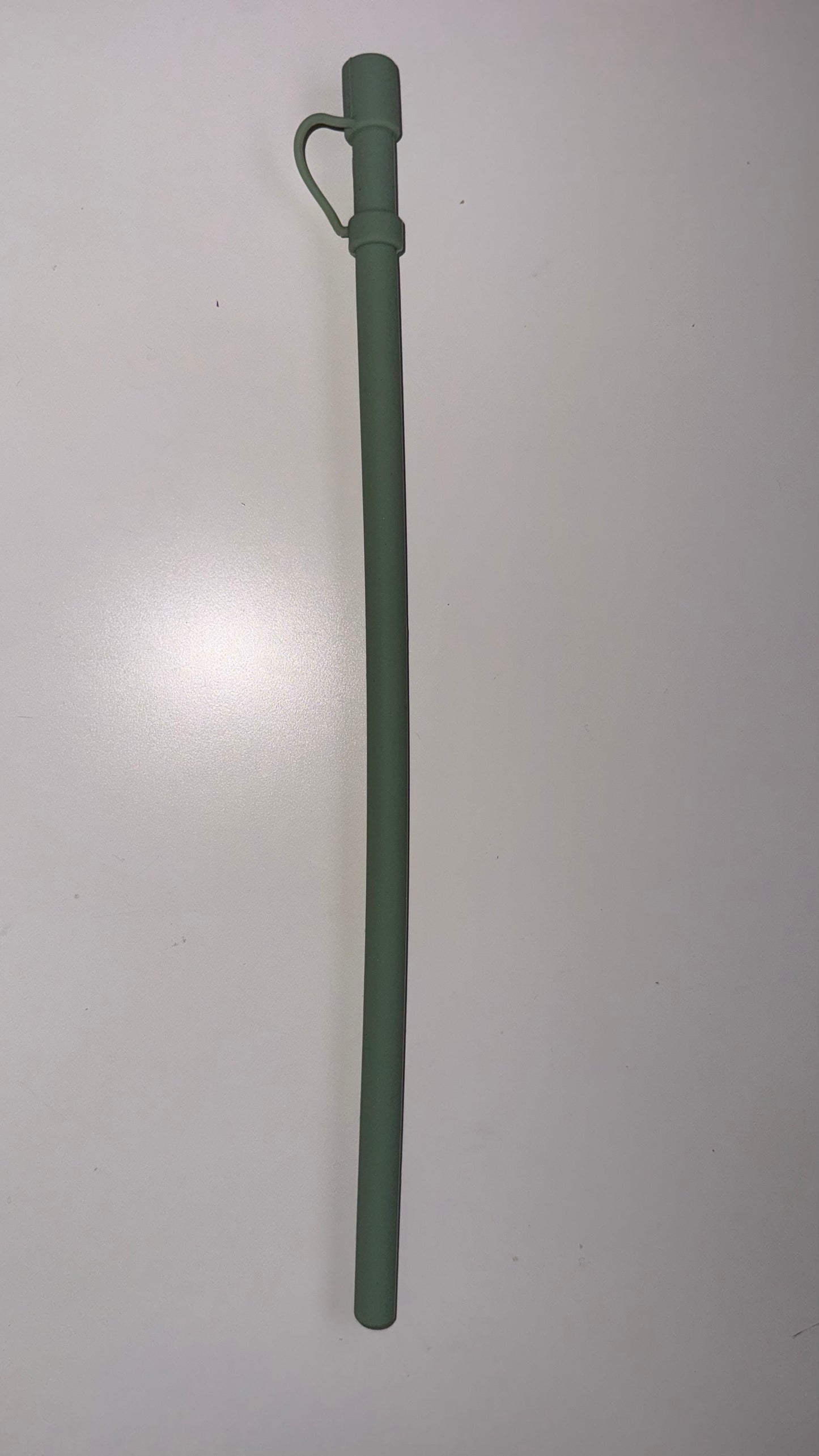 12 inch Silicone Straw with Cover