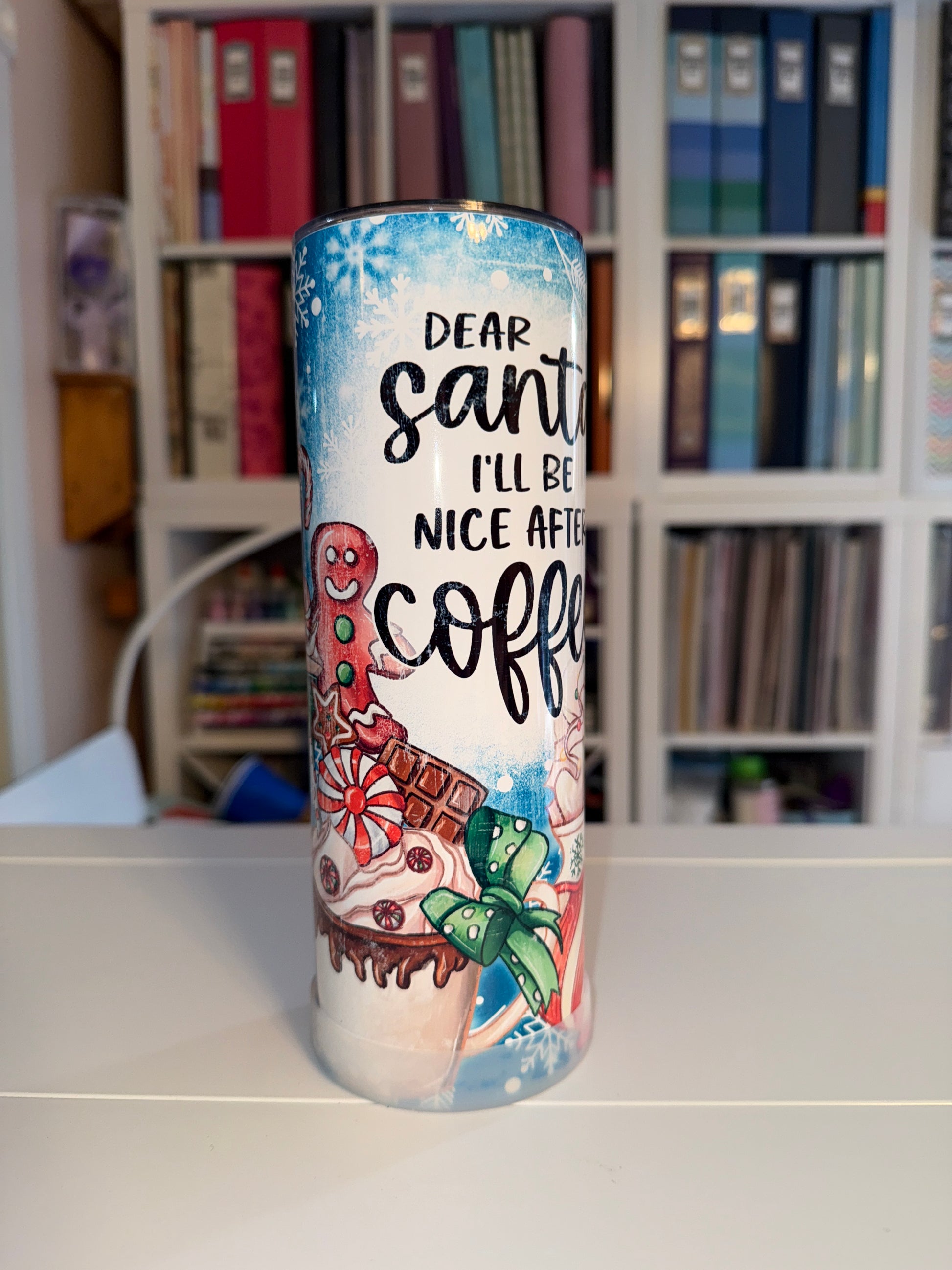 20 oz Dear Santa Tumbler - The Redheaded StoryKeeper