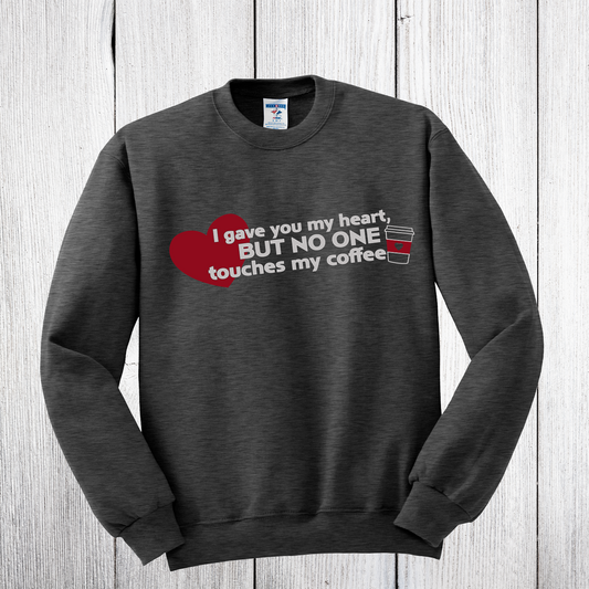 But No One Crew Neck Sweatshirt Black Heather