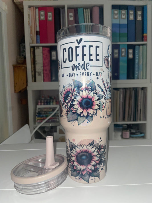 40 oz Duo Ombre Travel Tumbler - Coffee Mode Highland Cows