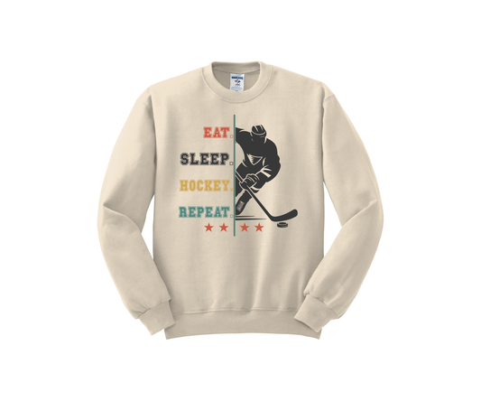 EAT. SLEEP. HOCKEY. REPEAT PNG - Commercial Use License + FREE Mockup