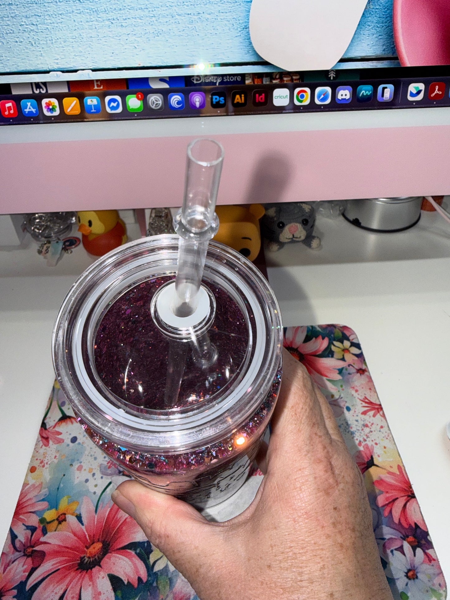 20 oz Acrylic Snowglobe Tumbler- Flawed,Forgiven & Fabulous