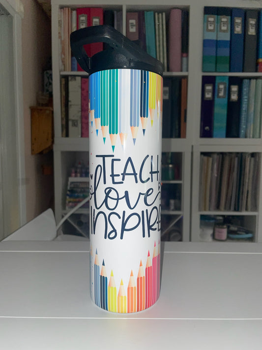 30 oz Duo Lid Teach Love Inspire Tumbler
