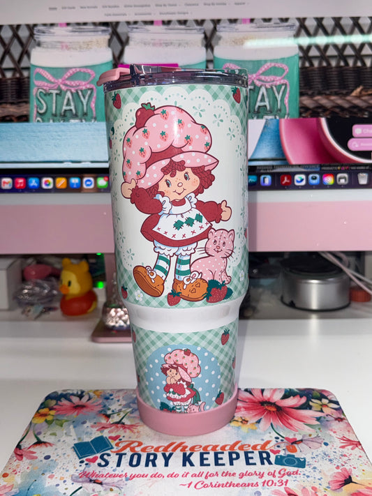 40 oz Strawberry Shortcake Limited Edition Big Swig Tumbler