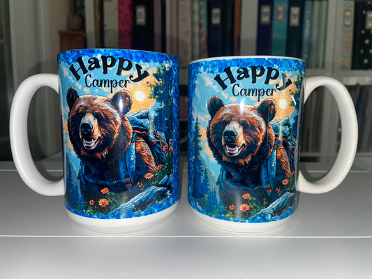 15 oz Happy Camper Ceramic Mug