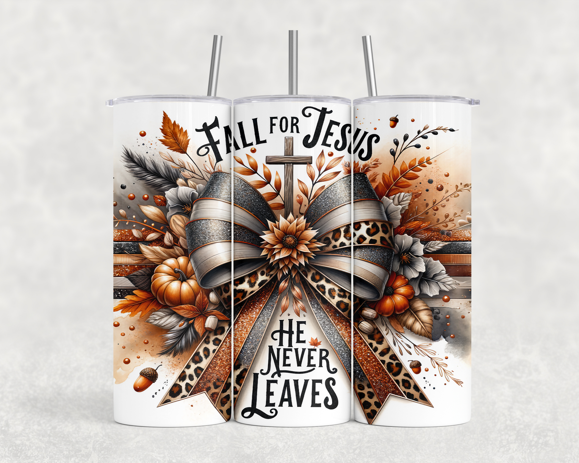 20 oz Fall for Jesus Tumbler - The Redheaded StoryKeeper