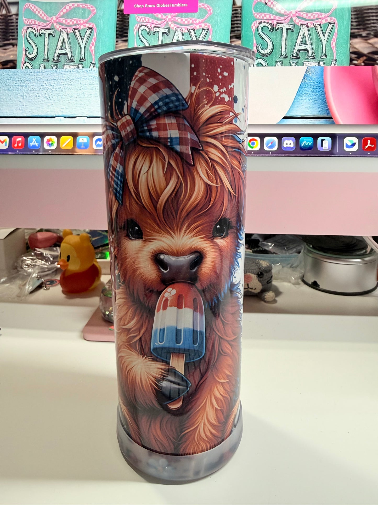 20 oz Lil' Firecracker Cow Tumbler
