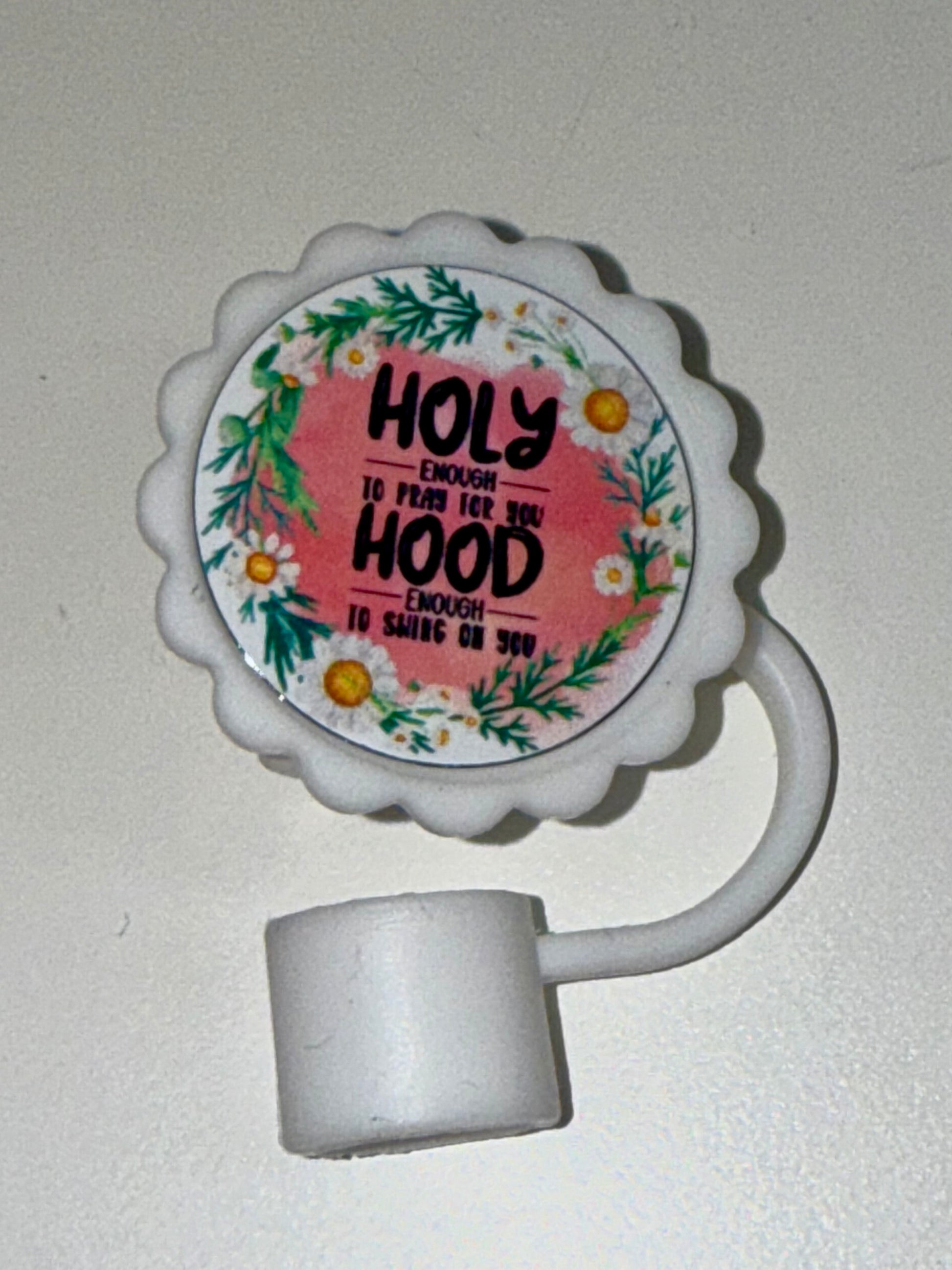 Floral Straw Topper - The Redheaded StoryKeeper