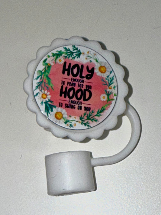 Floral Straw Topper - The Redheaded StoryKeeper