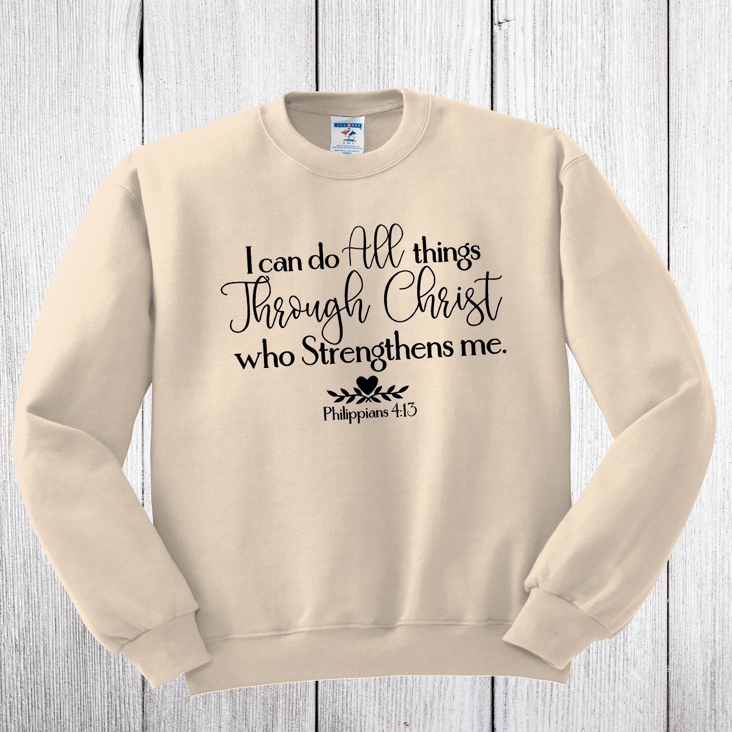 I Can Do All Things Crew Neck Sweatshirt The Redheaded StoryKeeper