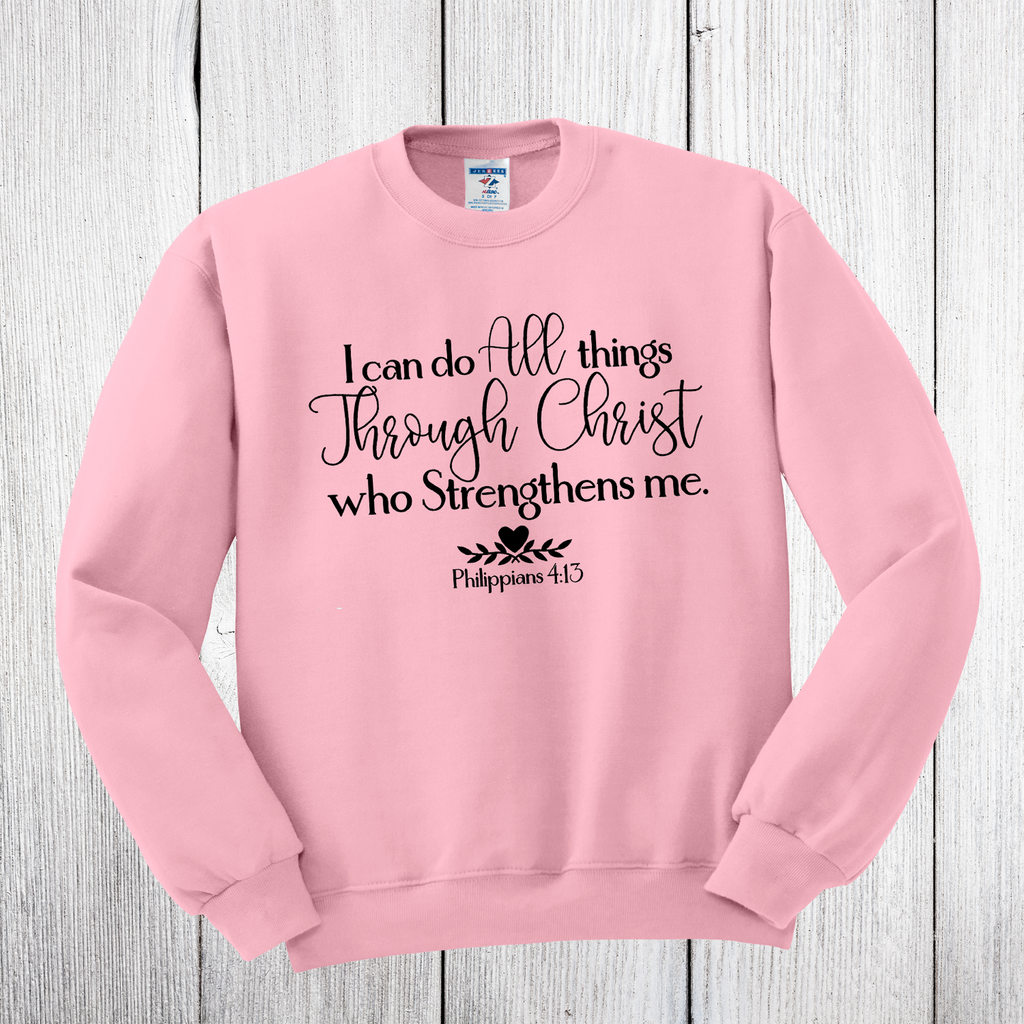 I Can Do All Things Crew Neck Sweatshirt The Redheaded StoryKeeper
