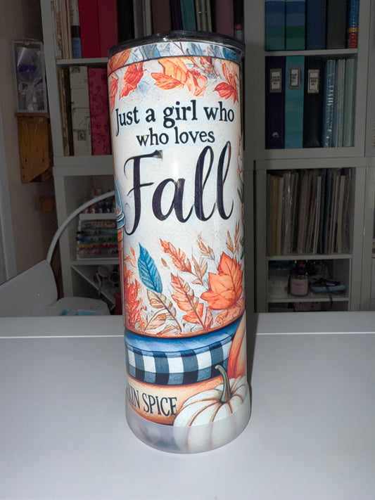 20 oz Fall Lover Tumbler