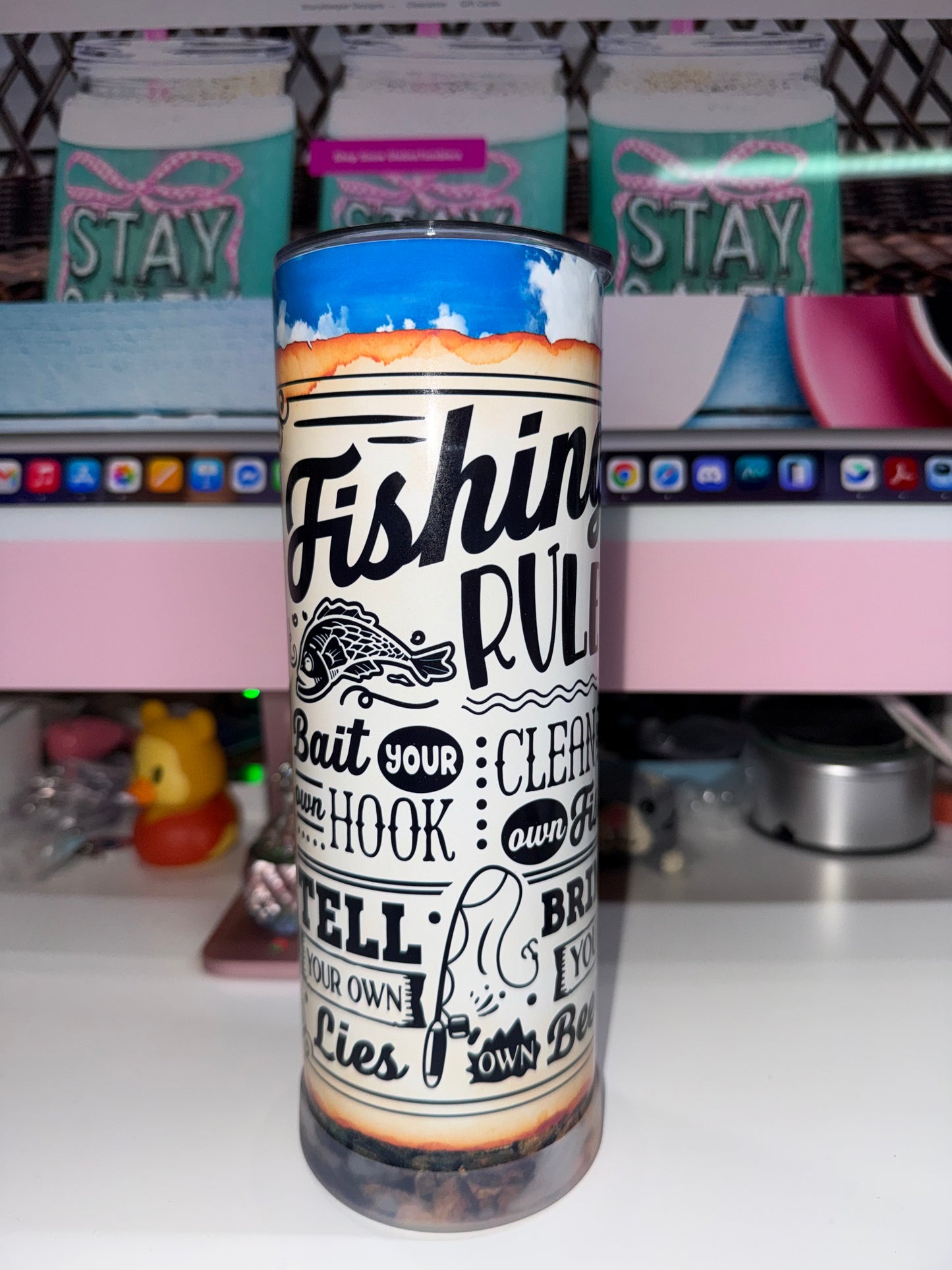 20 oz Fishing Rules Tumbler