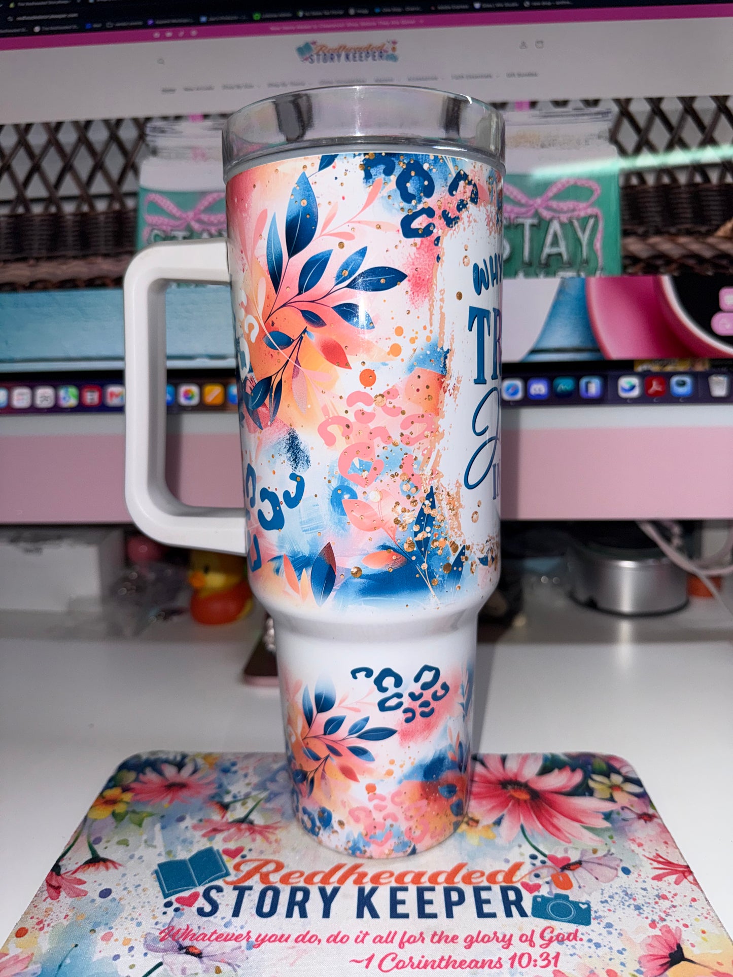 40 oz Why Y'all Tryin' Travel Tumbler