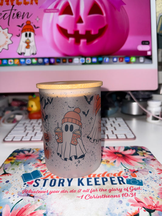 17 oz Spooky Brew Matte Glass Mug