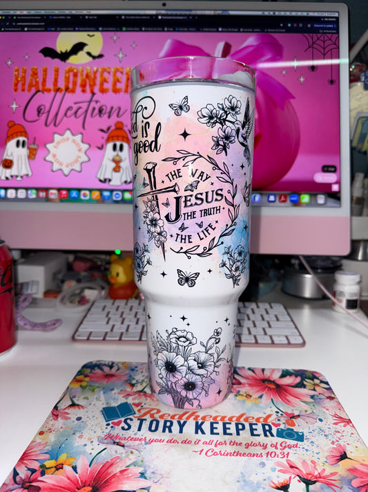 40 oz Inspirational Travel Tumbler