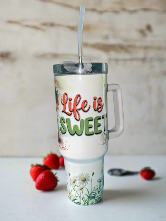 40 oz Life is Sweet Travel Tumbler