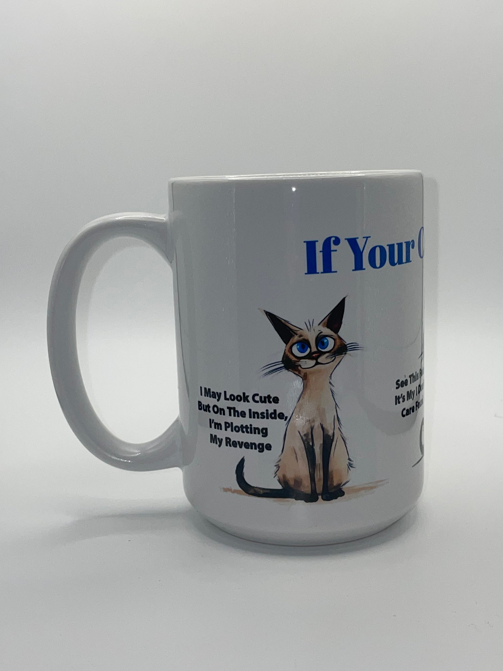 15 oz If Cats Could Talk Mug with Bamboo Lid - The Redheaded StoryKeeper