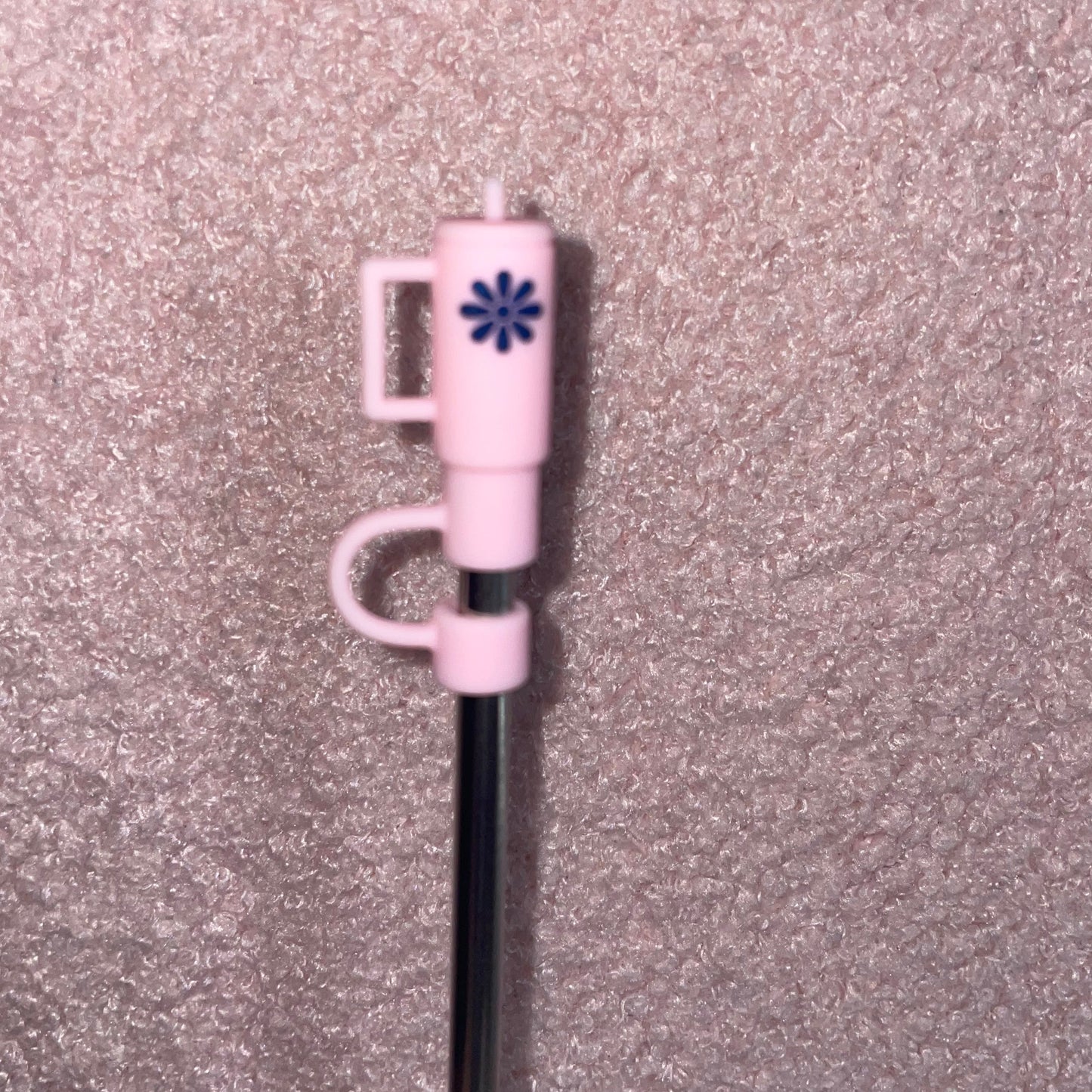 pink tumbler straw topper