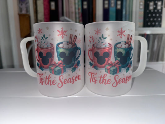 17 oz Tis the Season Glass Mug - The Redheaded StoryKeeper