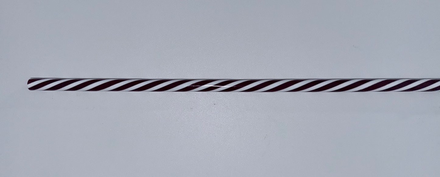 11" Candy Cane Straws - Reusable Holiday Drinking Straws - The Redheaded StoryKeeper