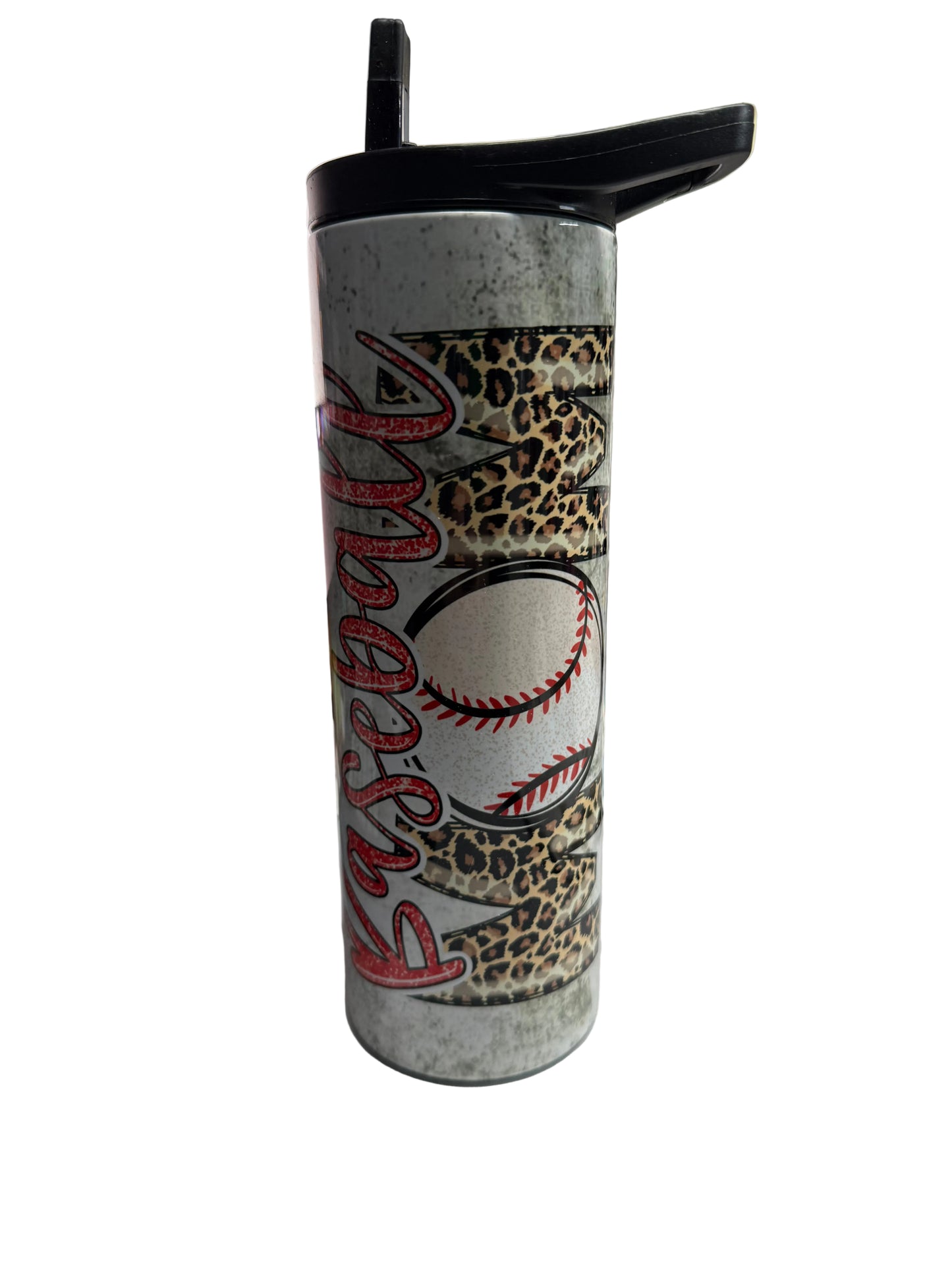 Baseball Mom design on waterbottle