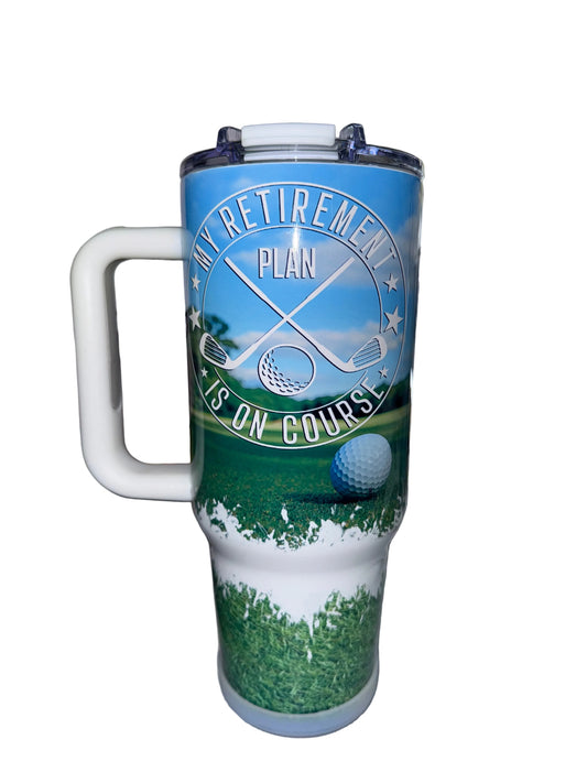 40 oz Retired - Blue Line Forever Big Swig Tumbler - The Redheaded StoryKeeper