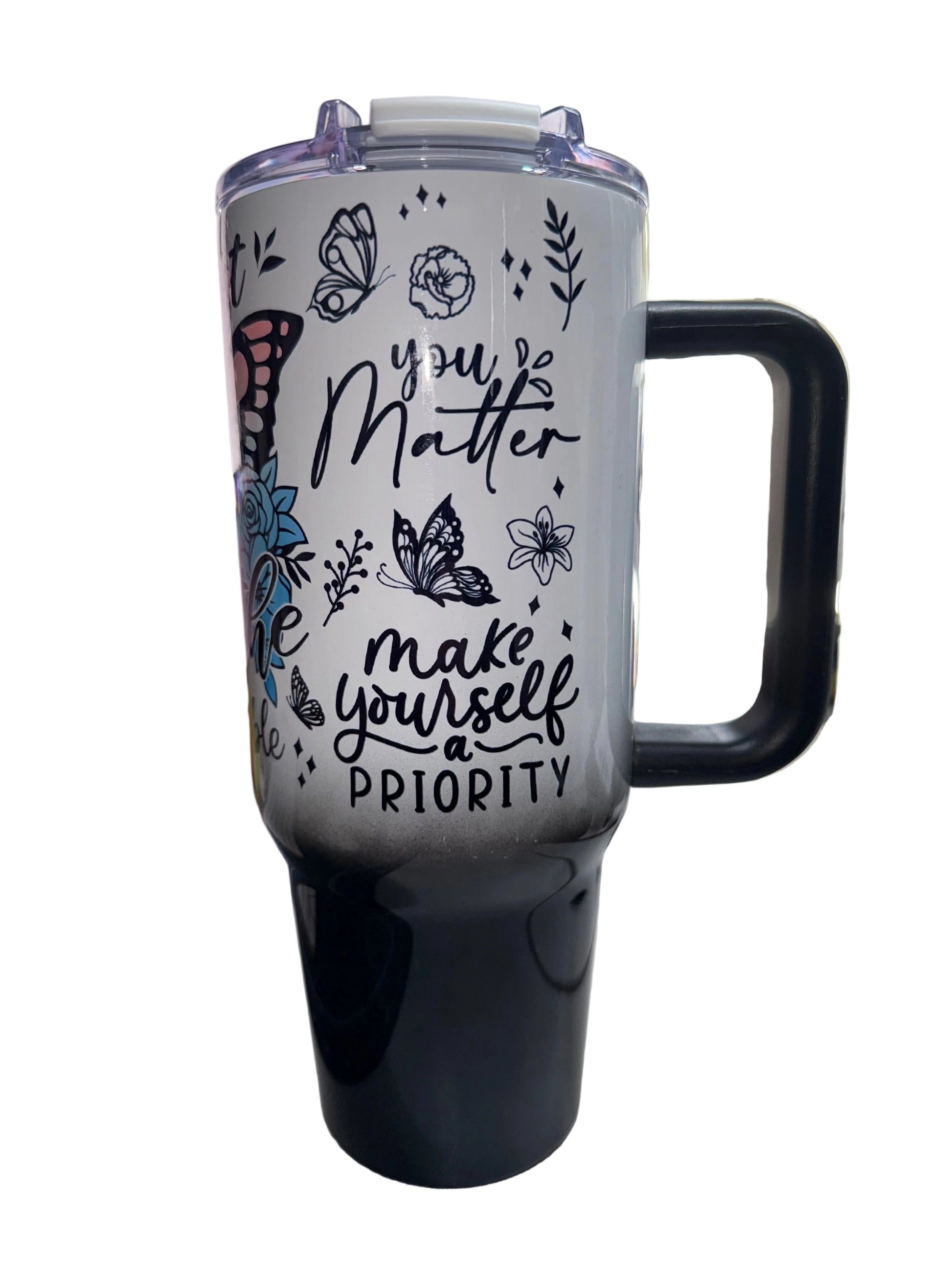 40 oz Just Breathe Big Swig Tumbler - The Redheaded StoryKeeper